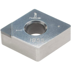 Iscar - CNMA432 T Grade IB55 CBN Turning Insert - Uncoated, 80° Diamond, 1/2" Inscr Circle, 3/16" Thick, 1/32" Corner Radius - Apex Tool & Supply