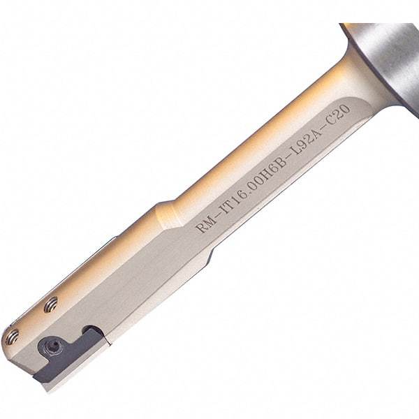 Iscar - 8.7" OAL, RM Indexable Boring Bar - 6.3" Max Bore Depth, RM-SEI-B Insert, Screw Clamping Holding Method - Apex Tool & Supply