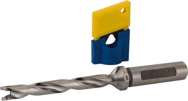 Iscar - 0.335" to 0.351" Diam, 8xD, 2.68" Max Depth, 1/2" Shank Diam, 5.05" OAL, Replaceable-Tip Drill - FCP, ICK, ICK-2M, ICM, ICN, ICP, iCP-2M Insert, 8 Seat Size, 45390168 Toolholder, Series SumoCham - Apex Tool & Supply
