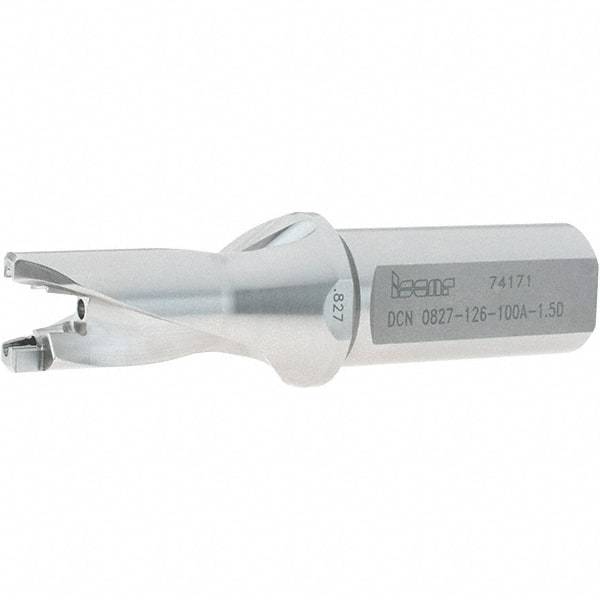 Iscar - 0.827" to 0.862" Diam, 1.5xD, 1.26" Max Depth, 1" Shank Diam, 4-3/4" OAL, Replaceable-Tip Drill - FCP, ICK, ICK-2M, ICM, ICN, ICP, iCP-2M Insert, 21 Seat Size, 45391356 Toolholder, Series SumoCham - Apex Tool & Supply