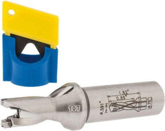 Iscar - 0.591" to 5/8" Diam, 1.5xD, 0.89" Max Depth, 3/4" Shank Diam, 3.79" OAL, Replaceable-Tip Drill - FCP, ICK, ICK-2M, ICM, ICN, ICP, iCP-2M Insert, 15 Seat Size, 45391455 Toolholder, Series SumoCham - Apex Tool & Supply