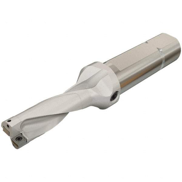 Iscar - 2.95" Max Drill Depth, 3xD, 25mm Diam, Indexable Insert Drill - 2 Inserts, 1-1/4" Shank Diam, Straight Shank - Apex Tool & Supply