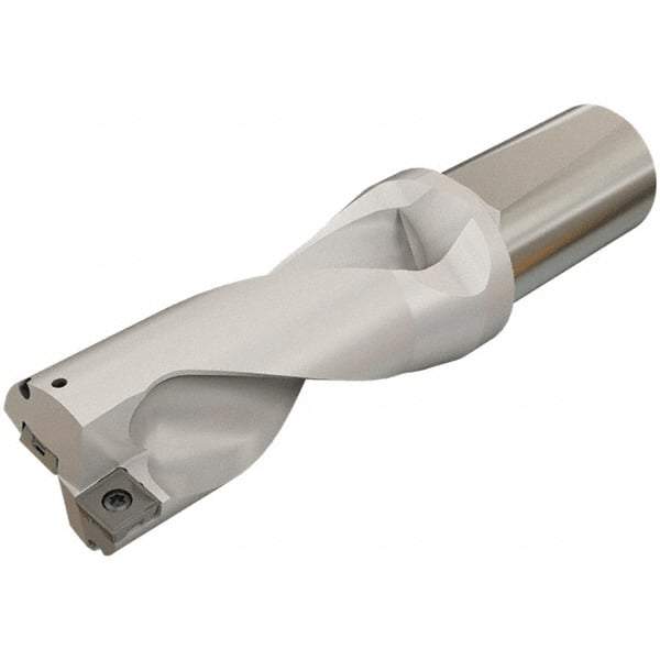 Iscar - 114mm Max Drill Depth, 2xD, 57mm Diam, Indexable Insert Drill - 2 Inserts, 40mm Shank Diam, Whistle Notch Shank - Apex Tool & Supply