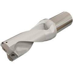 Iscar - 98mm Max Drill Depth, 2xD, 49mm Diam, Indexable Insert Drill - 2 Inserts, 40mm Shank Diam, Whistle Notch Shank - Apex Tool & Supply