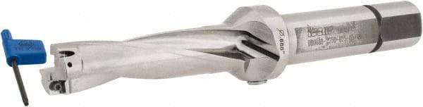 Iscar - 2-3/4" Max Drill Depth, 4xD, 11/16" Diam, Indexable Insert Drill - 2 Inserts, 3/4" Shank Diam, Straight Shank - Apex Tool & Supply