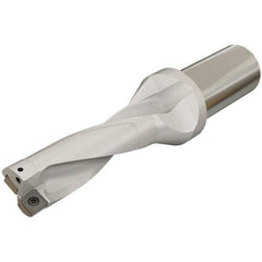 Iscar - 55.5mm Max Drill Depth, 3xD, 18.5mm Diam, Indexable Insert Drill - 2 Inserts, 25mm Shank Diam, Whistle Notch Shank - Apex Tool & Supply