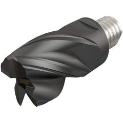 Iscar - MM EC-CF Grade IC908 Carbide End Milling Tip Insert - TiAlN Finish, 4 Flutes, 20mm Cutting Diam, 15mm Depth of Cut, 25.5mm Extension, 0.02" Cnr Rad, 38° Helix - Apex Tool & Supply