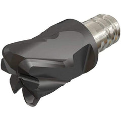 Iscar - MM ETR Grade IC908 Carbide Ball Nose Milling Tip Insert - TiAlN Finish, 6 Flutes, 16mm Cutting Diam, 12mm Depth of Cut, 20.5mm Extension, 0.197" Cnr Rad, 30° Helix - Apex Tool & Supply
