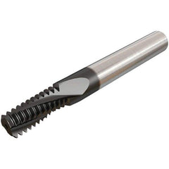 Iscar - ISO, 0.1772" Cutting Diam, 3 Flute, Solid Carbide Helical Flute Thread Mill - Internal Thread, 10.1mm LOC, 58mm OAL, 6mm Shank Diam - Apex Tool & Supply