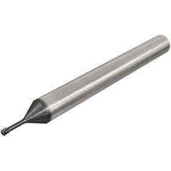 Iscar - M3x0.50 ISO, 0.0925" Cutting Diam, 3 Flute, Solid Carbide Helical Flute Thread Mill - Internal Thread, 3/8" LOC, 58mm OAL, 6mm Shank Diam - Apex Tool & Supply