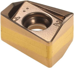 Iscar - H490 ANKX120508 Grade IC5100 Carbide Milling Insert - TiCN/Al2O3 Finish, 0.3602" Thick, 0.8mm Corner Radius - Apex Tool & Supply