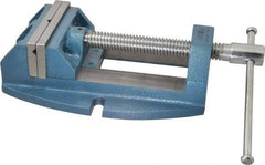 Wilton - 5" Jaw Opening Capacity x 2-1/8" Throat Depth, Horizontal Drill Press Vise - 5" Wide x 2-1/8" High Jaw, Stationary Base, Standard Speed, 12-3/4" OAL x 4.4" Overall Height, Cast Iron - Apex Tool & Supply