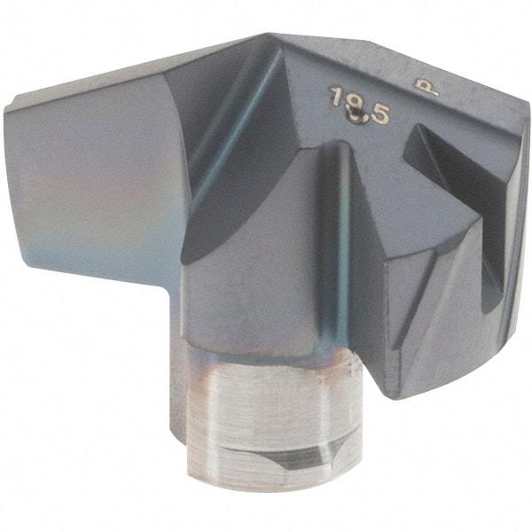 Iscar - Series ICP-2M, 0.768" Diam Grade IC908 140° Replaceable Drill Tip - Carbide, TiAlN Finish, 19 Seat Size, Through Coolant - Apex Tool & Supply