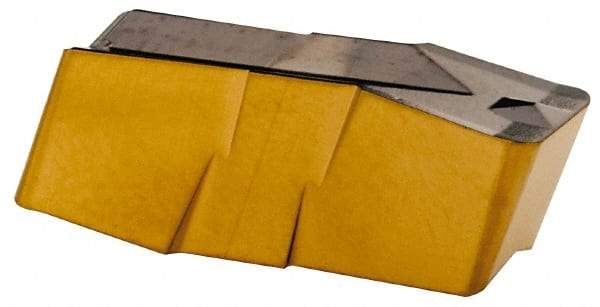 Iscar - 500E080GIP Grade IC808, 5mm Cutting Width Carbide Grooving Insert - 13mm Max Depth of Cut, Neutral, 0.8mm Corner Radius, TiAlN Finish - Apex Tool & Supply