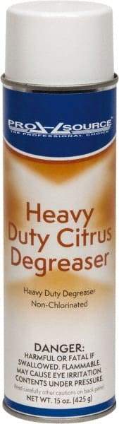PRO-SOURCE - 15 oz Aerosol Cleaner/Degreaser - Aerosol, Nonchlorinated Solvent Cleaner, Citrus - Apex Tool & Supply
