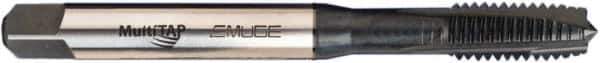 Emuge - 5/16-24 UNF, 3 Flute, Nitride/Oxide Finish, Vanadium High Speed Steel Spiral Point Tap - Plug Chamfer, Right Hand Thread, 3.543" OAL, 2B/3B Class of Fit - Exact Industrial Supply