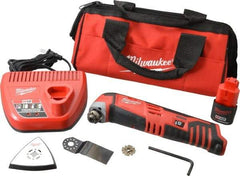 Milwaukee Tool - 12 Volt Cordless Multi Tool Kit - 5,000 to 20,000 RPM, Battery Included - Apex Tool & Supply