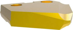Allied Machine and Engineering - 1-1/16" Diam x 3/16" Thick, Seat Code 2, 90° Included Angle Spade Drill Insert - TiN Coated, Cobalt, Grade Super Cobalt, Series T-A - Apex Tool & Supply