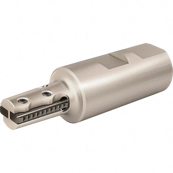 Vargus - 1.118" Cut Diam, 1.7" Max Depth of Cut, 1" Shank Diam, Internal/External Indexable Thread Mill - Insert Style 25S, 4 Inserts, Toolholder Style RTMNC, 4.094" OAL - Apex Tool & Supply