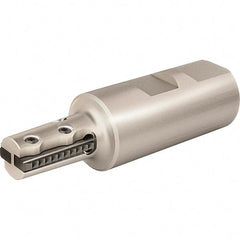 Vargus - 1.118" Cut Diam, 1.7" Max Depth of Cut, 1" Shank Diam, Internal/External Indexable Thread Mill - Insert Style 25S, 4 Inserts, Toolholder Style RTMNC, 4.094" OAL - Apex Tool & Supply
