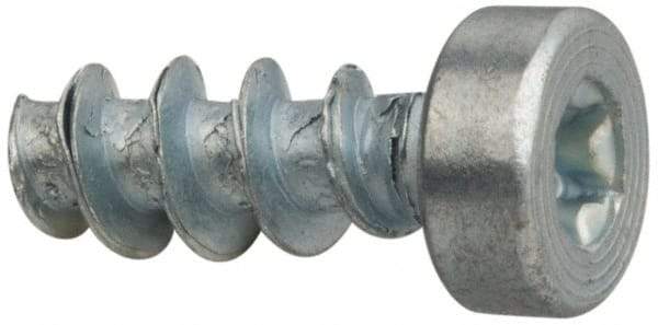 Made in USA - M3 Pan Head Torx Sheet Metal Screw - Case Hardened Steel, 12" Length Under Head, Grade 1022, T10 Drive - Apex Tool & Supply