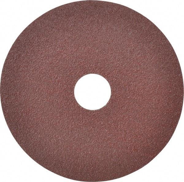DeWALT - 4-1/2" Diam 7/8" Hole 60 Grit Fiber Disc - Aluminum Oxide, 13,300 Max RPM - Apex Tool & Supply