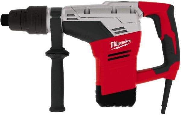 Milwaukee Tool - 120 Volt 1-9/16" Spline Chuck Electric Rotary Hammer - 0 to 3,000 BPM, 0 to 450 RPM - Apex Tool & Supply