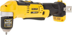 DeWALT - 20 Volt 3/8" Chuck Right Angle Handle Cordless Drill - 0-650 & 0-2000 RPM, Keyless Chuck, Reversible, Lithium-Ion Batteries Not Included - Apex Tool & Supply