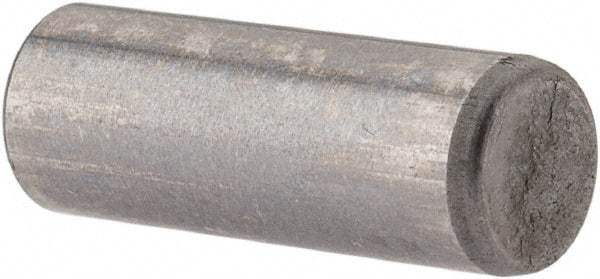 Made in USA - 5mm Diam x 14mm Pin Length Alloy Steel Standard Dowel Pin - Bright Finish, C 47-58 & C 60 (Surface) Hardness, 1 Beveled & 1 Rounded End - Apex Tool & Supply