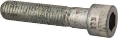 Made in USA - 5/8-11 UNC Hex Socket Drive, Socket Cap Screw - Alloy Steel, Zinc-Plated Finish, Partially Threaded, 3" Length Under Head - Apex Tool & Supply