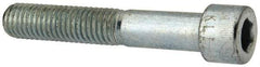 Made in USA - 1/2-13 UNC Hex Socket Drive, Socket Cap Screw - Alloy Steel, Zinc-Plated Finish, Partially Threaded, 3" Length Under Head - Apex Tool & Supply