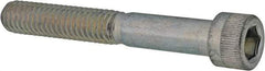 Made in USA - 5/16-18 UNC Hex Socket Drive, Socket Cap Screw - Alloy Steel, Zinc-Plated Finish, Partially Threaded, 2-1/4" Length Under Head - Apex Tool & Supply