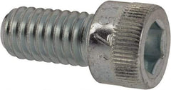Made in USA - 5/16-18 UNC Hex Socket Drive, Socket Cap Screw - Alloy Steel, Zinc-Plated Finish, Fully Threaded, 5/8" Length Under Head - Apex Tool & Supply