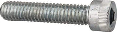 Made in USA - 5/16-18 UNC Hex Socket Drive, Socket Cap Screw - Alloy Steel, Zinc-Plated Finish, Fully Threaded, 1-1/2" Length Under Head - Apex Tool & Supply