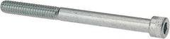 Made in USA - 1/4-20 UNC Hex Socket Drive, Socket Cap Screw - Alloy Steel, Zinc-Plated Finish, Partially Threaded, 3" Length Under Head - Apex Tool & Supply
