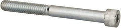 Made in USA - 1/4-20 UNC Hex Socket Drive, Socket Cap Screw - Alloy Steel, Zinc-Plated Finish, Partially Threaded, 2-1/2" Length Under Head - Apex Tool & Supply