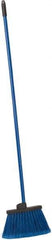 PRO-SOURCE - 12" Wide, Blue Polypropylene Bristles, 46-1/2" Vinyl-Coated Metal Handle, Angled Broom - Flagged - Apex Tool & Supply