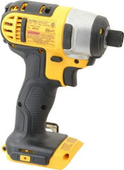 DeWALT - 20 Volt, 1/4" Drive, 117 Ft/Lb Torque, Cordless Impact Driver - Pistol Grip Handle, 2800 RPM, Lithium-Ion, Bare Tool - Apex Tool & Supply