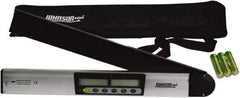 Johnson Level & Tool - 182.5° Measuring Range, Magnetic Base Digital Protractor - 0.10° Resolution, 21 Inch Long Blade, Accuracy Up to 0.10°, (3) AA Batteries Not Included - Apex Tool & Supply