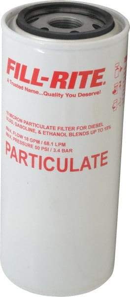 Tuthill - 1 Inlet Size, 3-5/8 Outlet Size, 18 GPM, Pump Filter - 8-1/2 Long, 10 Micron Mesh, Cast Iron - Apex Tool & Supply