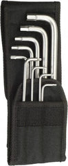 Wera - 9 Piece L-Key Hex Key Set - Hex Range 3/32 to 3/8", Stainless Steel - Apex Tool & Supply