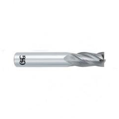 1/2 Dia. x 3 Overall Length 4-Flute Square End Solid Carbide SE End Mill-Round Shank-Center Cutting-Uncoated - Apex Tool & Supply