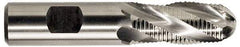 Niagara Cutter - 3/4" Diam, Coarse Pitch, 1-5/8" LOC, 4 Flute Cobalt Roughing Ball End Mill - Uncoated, 3-7/8" OAL, 3/4" Shank Diam, Single End, Centercutting - Apex Tool & Supply