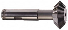 Keo - 2-1/4° 2-1/4" Cut Diam, 3/4" Cut Width, 7/8" Shank, High Speed Steel Double-Angle Cutter - Apex Tool & Supply