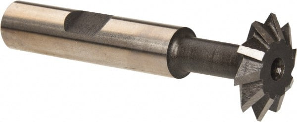 Keo - 3/4° 3/4" Cut Diam, 3/16" Cut Width, 3/8" Shank, High Speed Steel Double-Angle Cutter - Apex Tool & Supply