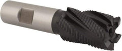 Niagara Cutter - 1" Diam, Fine Pitch, 1-1/2" LOC, 5 Flute Cobalt Roughing Square End Mill - TiAlN Finish, 3-3/4" OAL, 3/4" Shank Diam, Single End, 30° Helix - Apex Tool & Supply