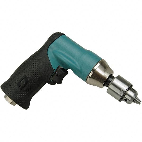 Dynabrade - 1/4" Keyed Chuck - Pistol Grip Handle, 20,000 RPM, 0.4 hp, 90 psi - Apex Tool & Supply