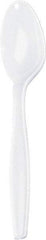 Dixie - Dixie Plastic Tableware, Heavy Mediumweight Teaspoons - White - Apex Tool & Supply