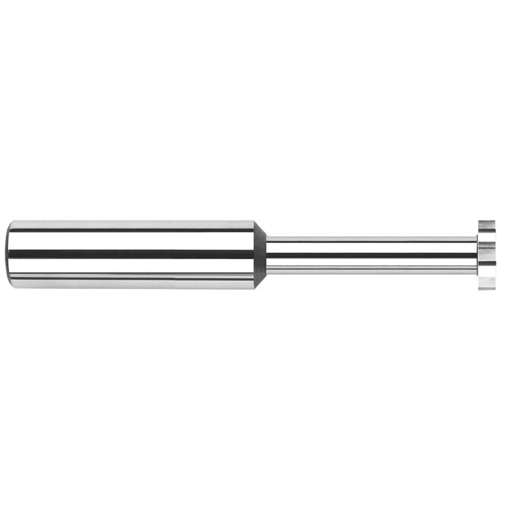 Harvey Tool - 5/16" Cut Diam, 1/32" Cut Width, 5/16" Shank, Straight-Tooth Woodruff Keyseat Cutter - Exact Industrial Supply