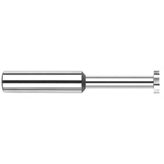 Harvey Tool - 5/16" Cut Diam, 1/32" Cut Width, 5/16" Shank, Straight-Tooth Woodruff Keyseat Cutter - Exact Industrial Supply